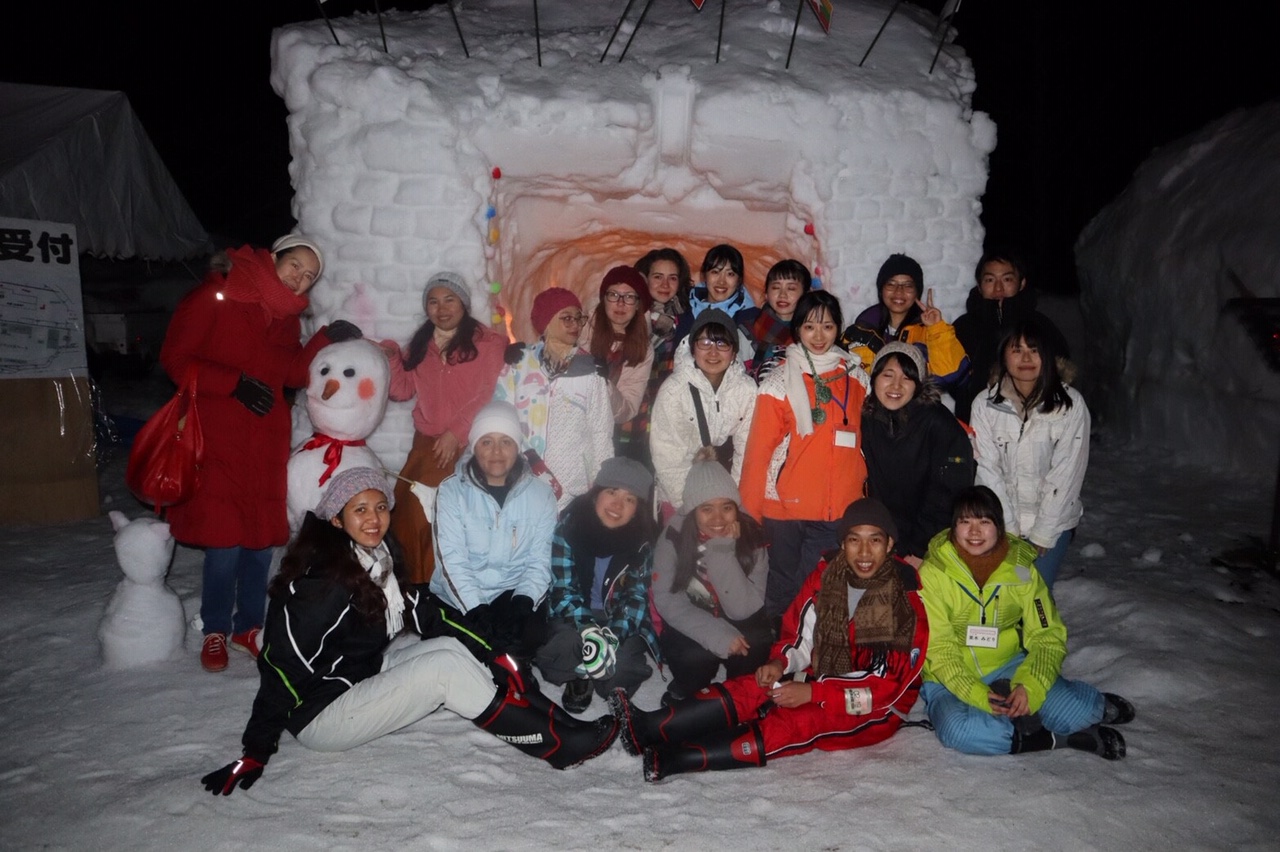 全員写真、かまくら班にも入っているのでオミット可